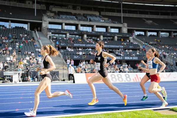 Jasmina Stahl (Hannover 96) waehrend der deutschen Leichtathletik-Meisterschaften im Olympiastadion am 26.06.2022 in Berlin